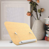 Maxbell Book Stand for Reading Wood Foldable Book Holder for Laptop Home Sheet Music
