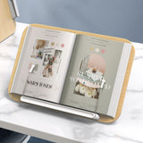 Maxbell Book Stand for Reading Wood Foldable Book Holder for Laptop Home Sheet Music