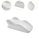 Maxbell Adult Memory Foam Bed Pillow Anti Slip Bottom Multipurpose for Backrest Soft Light Gray