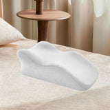 Maxbell Adult Memory Foam Bed Pillow Anti Slip Bottom Multipurpose for Backrest Soft Light Gray