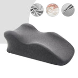 Maxbell Adult Memory Foam Bed Pillow Anti Slip Bottom Multipurpose for Backrest Soft Dark Grey