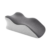 Maxbell Adult Memory Foam Bed Pillow Anti Slip Bottom Multipurpose for Backrest Soft Mixed Grey