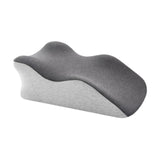 Maxbell Adult Memory Foam Bed Pillow Anti Slip Bottom Multipurpose for Backrest Soft Mixed Grey