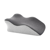 Maxbell Adult Memory Foam Bed Pillow Anti Slip Bottom Multipurpose for Backrest Soft Mixed Grey