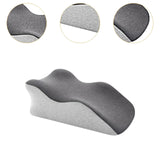 Maxbell Adult Memory Foam Bed Pillow Anti Slip Bottom Multipurpose for Backrest Soft Mixed Grey