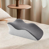 Maxbell Adult Memory Foam Bed Pillow Anti Slip Bottom Multipurpose for Backrest Soft Mixed Grey