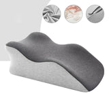 Maxbell Adult Memory Foam Bed Pillow Anti Slip Bottom Multipurpose for Backrest Soft Mixed Grey