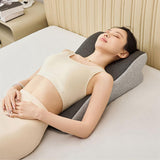 Maxbell Adult Memory Foam Bed Pillow Anti Slip Bottom Multipurpose for Backrest Soft Mixed Grey