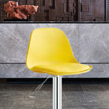 Maxbell Stool Seat Replacement Modern Chair Seat Surface for Dining Room Yellow