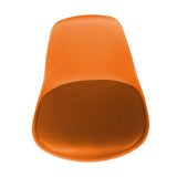 Maxbell Stool Seat Replacement Modern Chair Seat Surface for Dining Room Orange