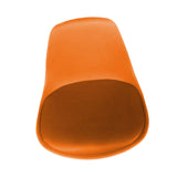 Maxbell Stool Seat Replacement Modern Chair Seat Surface for Dining Room Orange