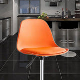 Maxbell Stool Seat Replacement Modern Chair Seat Surface for Dining Room Orange