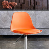 Maxbell Stool Seat Replacement Modern Chair Seat Surface for Dining Room Orange