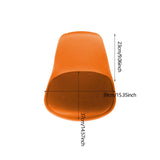 Maxbell Stool Seat Replacement Modern Chair Seat Surface for Dining Room Orange