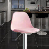 Maxbell Stool Seat Replacement Modern Chair Seat Surface for Dining Room Pink
