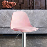 Maxbell Stool Seat Replacement Modern Chair Seat Surface for Dining Room Pink