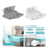 Maxbell 4x Bed Sheet Holders Clips Mattress Bed Sheet Corner Fasteners for Twin Home White