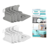Maxbell 4x Bed Sheet Holders Clips Mattress Bed Sheet Corner Fasteners for Twin Home White