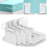 Maxbell 4x Bed Sheet Holders Clips Mattress Bed Sheet Corner Fasteners for Twin Home White