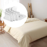 Maxbell 4x Bed Sheet Holders Clips Mattress Bed Sheet Corner Fasteners for Twin Home White