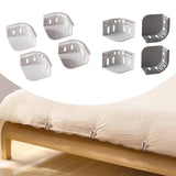 Maxbell 4x Bed Sheet Holder Easy Installation Universal Keep Sheets Firm Tight Clips white