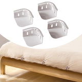 Maxbell 4x Bed Sheet Holder Easy Installation Universal Keep Sheets Firm Tight Clips white