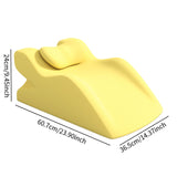 Maxbell Face Down Pillow Multipurpose Support Pillow for Watching Movies Office Home Beige Yellow