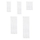 Maxbell Transparent Lace Curtain Decor Privacy Elegant White for Bathroom Patio Yard 100 cmx150 cm