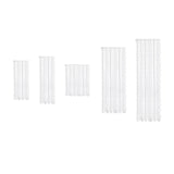 Maxbell Transparent Lace Curtain Decor Privacy Elegant White for Bathroom Patio Yard 100 cmx150 cm