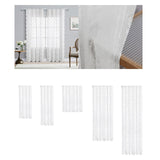 Maxbell Transparent Lace Curtain Decor Privacy Elegant White for Bathroom Patio Yard 100 cmx150 cm