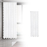 Maxbell Transparent Lace Curtain Decor Privacy Elegant White for Bathroom Patio Yard 100 cmx200 cm