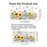 Garden Flower Window Clings Craft DIY Home Decor for Spring Birthday Bedroom