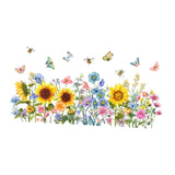 Garden Flower Window Clings Craft DIY Home Decor for Spring Birthday Bedroom