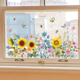 Garden Flower Window Clings Craft DIY Home Decor for Spring Birthday Bedroom