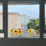 Garden Flower Window Clings Craft DIY Home Decor for Spring Birthday Bedroom