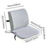 Office Chair Cushion Backrest Memory Foam for Desk Chair Long Sitting Gaming