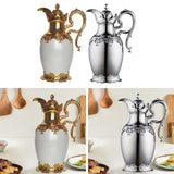 Arabic Insulated Thermal Coffee Carafe Gift Party Beverage with Spout Teapot Gold 28cmx32cm