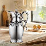 Arabic Insulated Thermal Coffee Carafe Gift Party Beverage with Spout Teapot Silver 20cmx20cm
