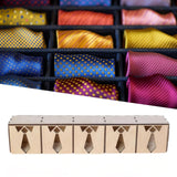 Tie Display Box Wooden for Men Tie Organizer for Vendors Closet Home Bedroom