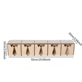 Tie Display Box Wooden for Men Tie Organizer for Vendors Closet Home Bedroom