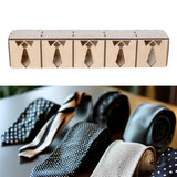 Tie Display Box Wooden for Men Tie Organizer for Vendors Closet Home Bedroom