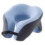 Memory Foam Travel Neck Pillow Massage Table Cradle Multipurpose Face Cradle blue