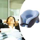 Memory Foam Travel Neck Pillow Massage Table Cradle Multipurpose Face Cradle blue