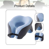 Memory Foam Travel Neck Pillow Massage Table Cradle Multipurpose Face Cradle blue