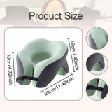 Memory Foam Travel Neck Pillow Massage Table Cradle Multipurpose Face Cradle Green
