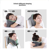 Memory Foam Travel Neck Pillow Massage Table Cradle Multipurpose Face Cradle Green