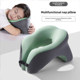 Memory Foam Travel Neck Pillow Massage Table Cradle Multipurpose Face Cradle Green