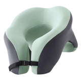 Memory Foam Travel Neck Pillow Massage Table Cradle Multipurpose Face Cradle Green