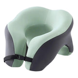 Memory Foam Travel Neck Pillow Massage Table Cradle Multipurpose Face Cradle Green