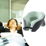 Memory Foam Travel Neck Pillow Massage Table Cradle Multipurpose Face Cradle Green